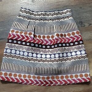 Nomad morgan carper metallic multicolored mini skirt